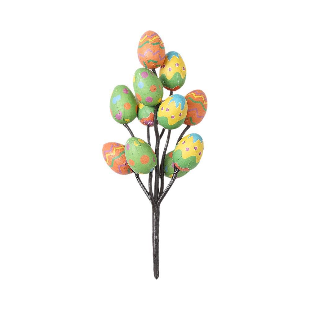 Vibrant Colors Easter Foam Eggs Tree Branch DIY Painting Lightweight Artificial Flower Arrangements Decorative