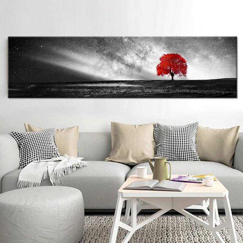 Nordic Black and White Painting Landscape Painting Bird Tree Mural Living Room Canvas Printing Modern Home Decoration No Frame