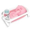Baby Bathtub Portable Bathing Tubs Foldable Infant Shower Basin Anti Slip Bathtub with Baby Cushion