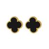 Fashion High-Grade Four-Leaf Clover Earrings Elegant Luxury Titanium Steel Ladies Earrings