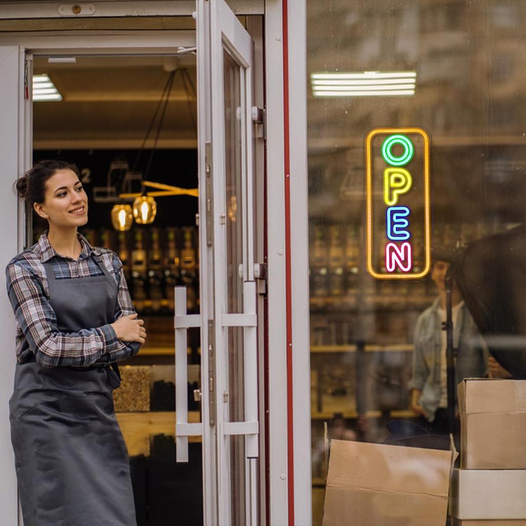 Алккигн неоновый открытый тип коммерческий открытый тип х открытый тип Светодиодная подсветка открытый тип Светодиодный логотип для логотипа, логотип для окна/стены, 17" 7.4" логотип, коммерческий,