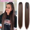 22" Long Straight Synthetic Hair Claw Ponytail False Hair On  Claw Clip Tail House  Ponytail Tail Hair