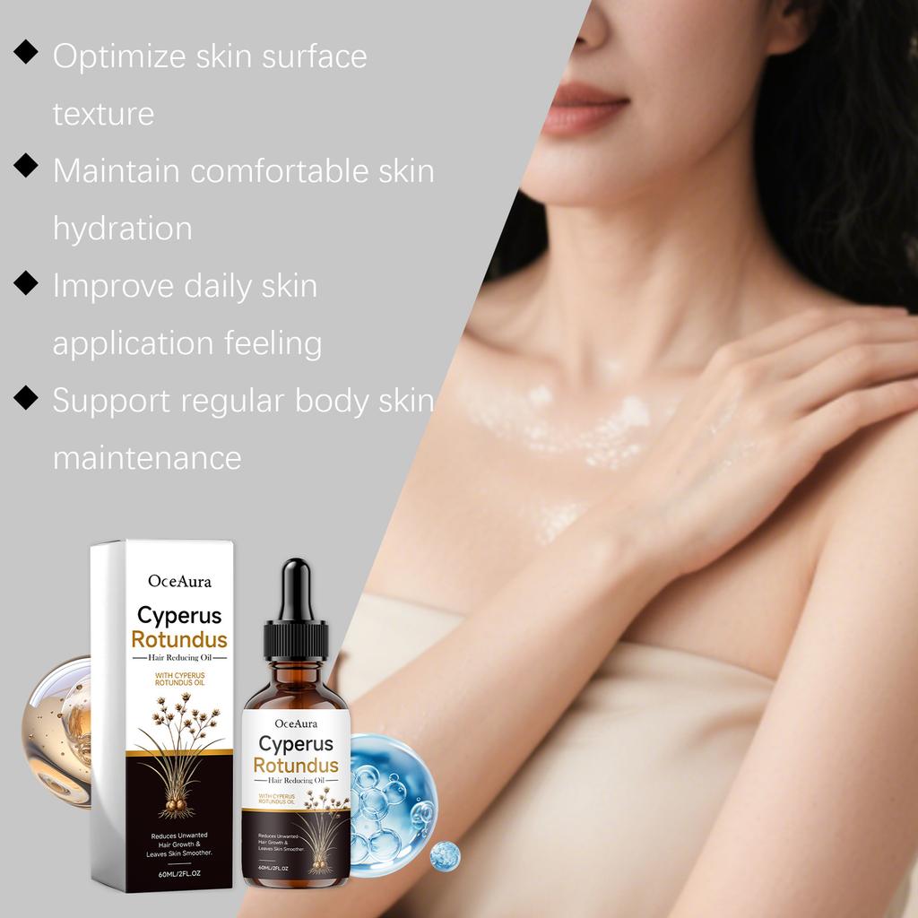 OCEAURA Cyperus Oil for Daily Care Comfort Soft Smooth Skin Clean Body Hair Moisturizing Nourishing Skin Care Oil 60ml
