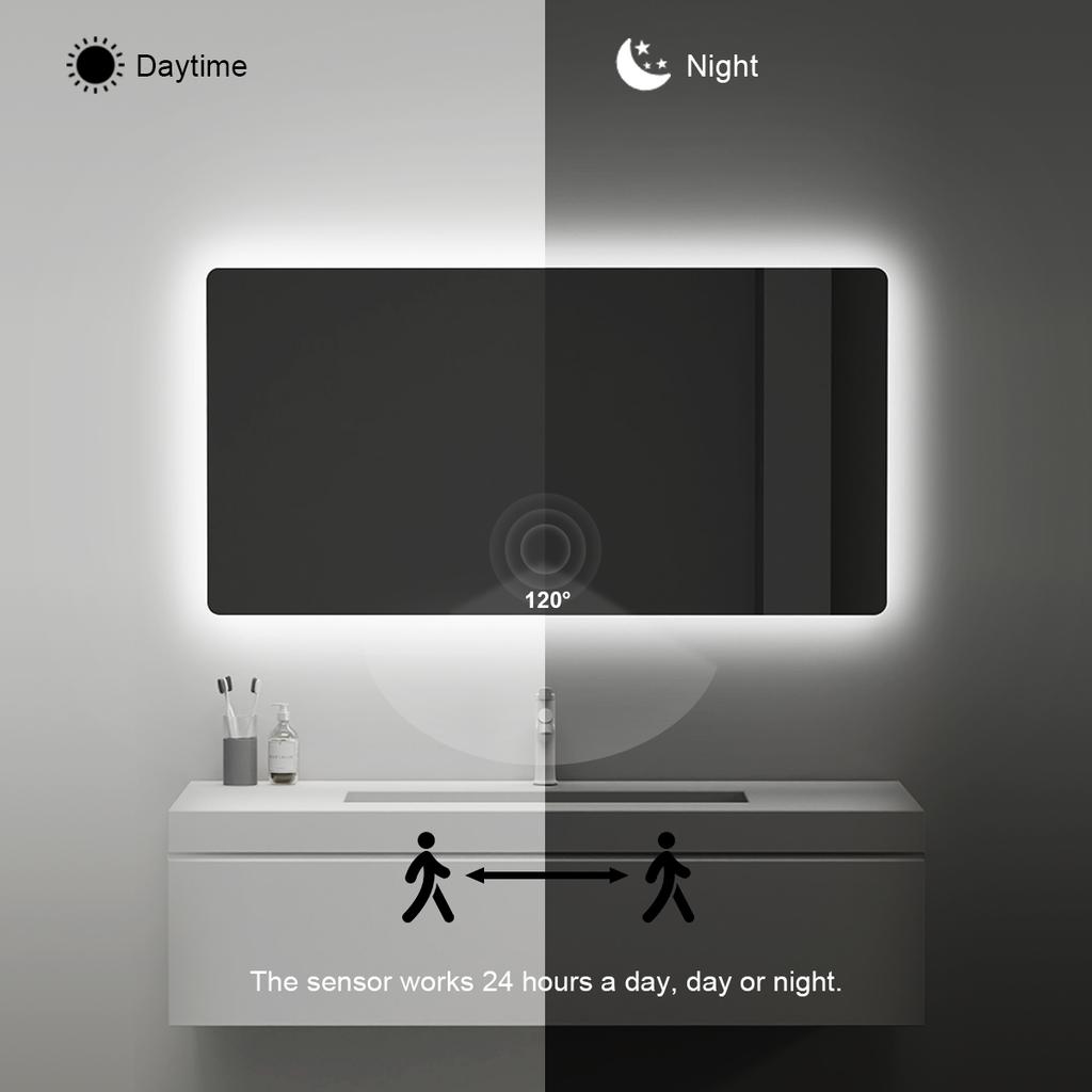 Сенсор движения человека, проникающий в древесину, светодиодный переключатель света 12 В 5 А, индуктивный переключатель для тела, зеркало для ванной комнаты, лестничный шкаф, ночник