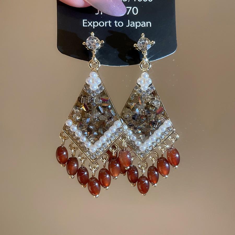 Exotic Goddess Long Tassel Bohemian Earrings – Retro Ethnic Style Dangle Women's Accessories