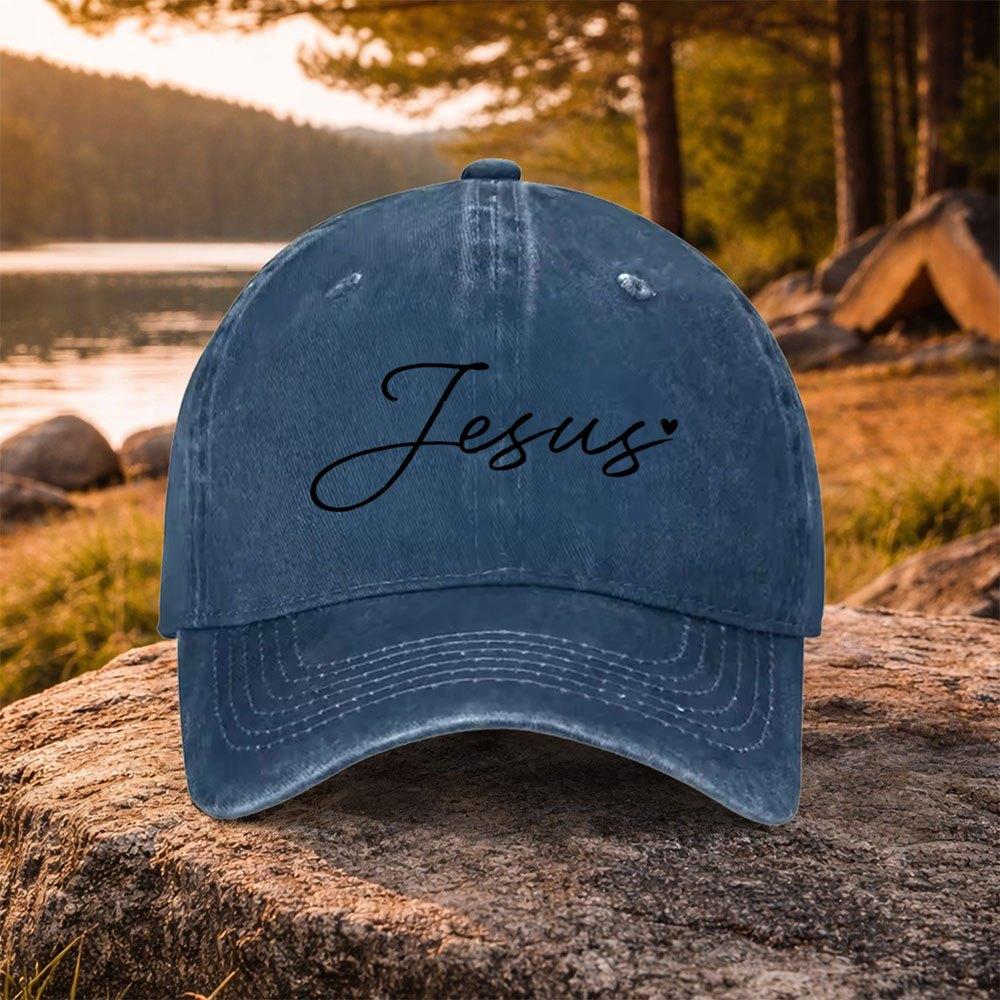 pc pcs Jesus Print Washed Duckbill Baseball Cap Suitable for Golf Casual Wear  Outdoor Activities Lightweight Unisex Cap wi