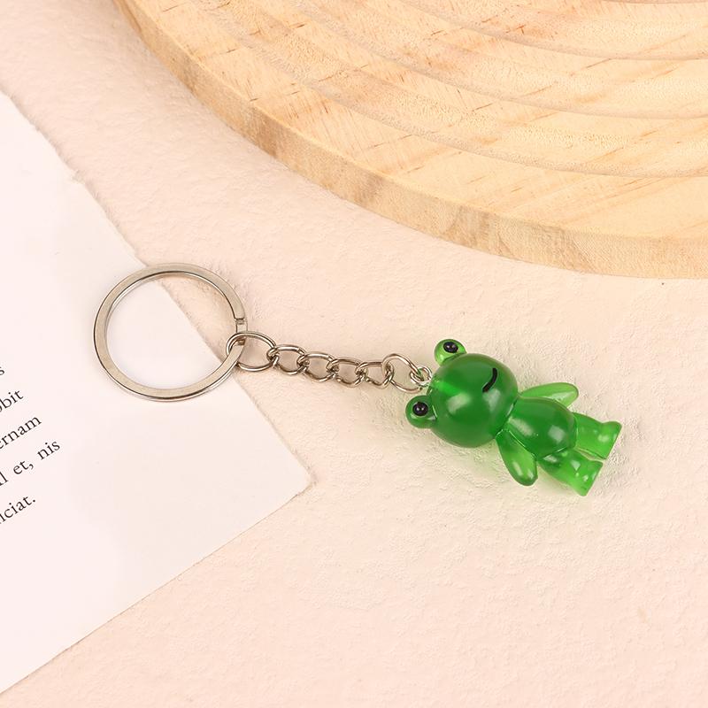 Kawaii мультфильм животные лягушка светящийся брелок креативная девушка сердце светится в темноте брелок сумка кулон автомобиль ключи аксессуары