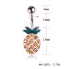 Summer New Product Puncture Jewelry Dripping Pineapple Belly Navel Nail Navel Buckle Accessories