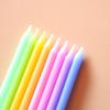 Rainbow Candle Gradient Color Long Pole Candle Birthday Cake Candle Slender Candle Birthday Candle