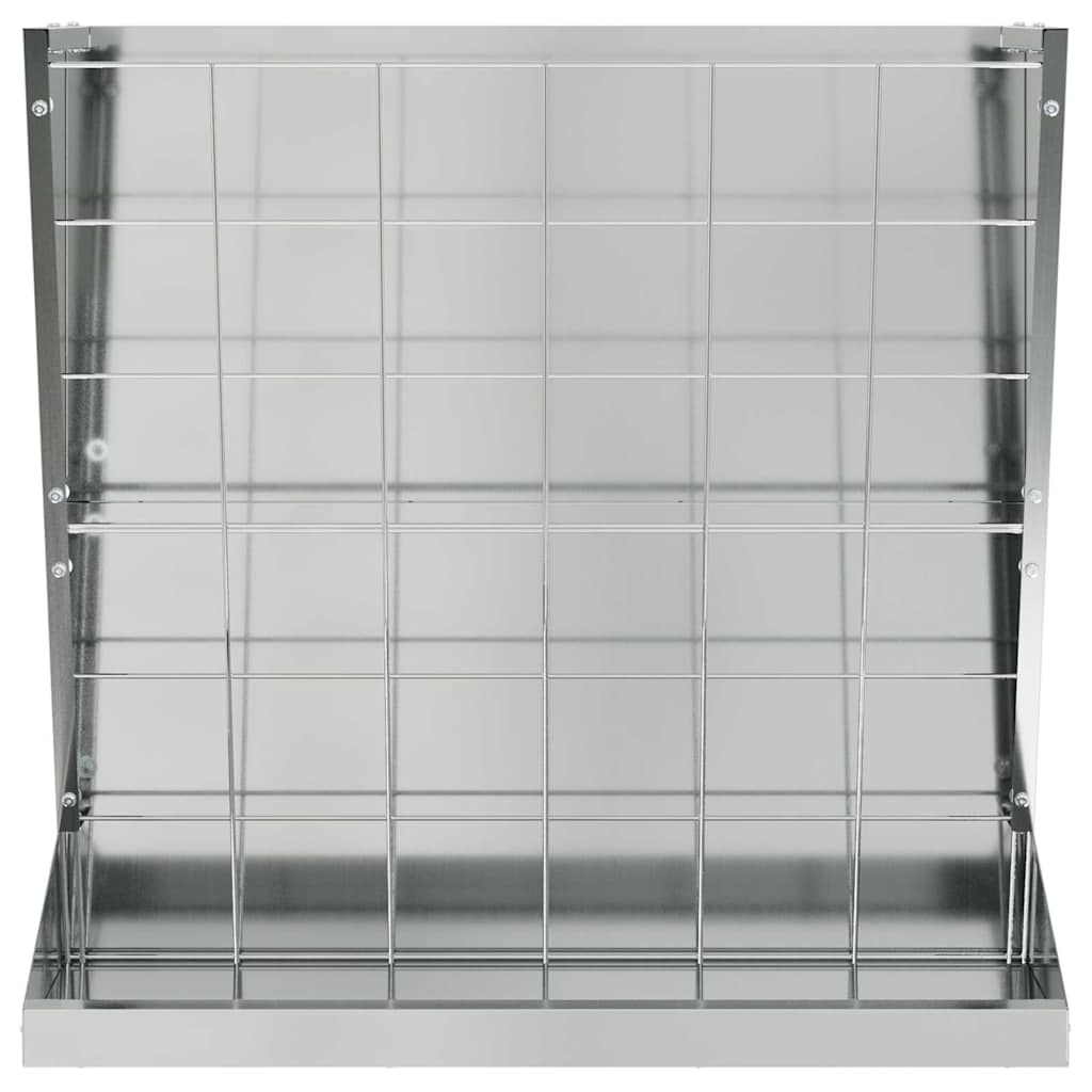 Hay Feeder Silver 71 x 33 x 70 cm Galvanized Steel