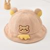 Baby Winter Warm Bucket Hat Cute Bear Paw Design Sun Protection Cap for Infants Toddler Soft Cozy Headwear