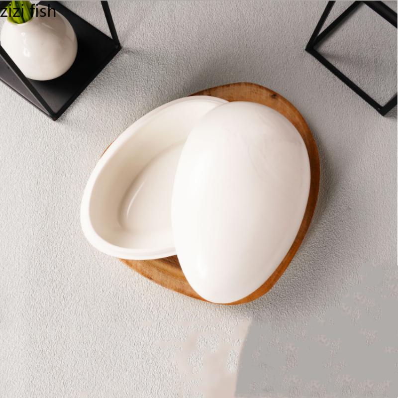 Керамическая посуда Десертная миска Западная обеденная тарелка с крышкой Поднос для сухого льда Салатник Миски для лапши Сервировочная тарелка Фруктовые тарелки