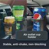 Portable Car Cup Holder - Black Beverage & Water Storage Rack - Convenient Car Beverage Holder