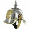 German Leather Pickelhaube Helmet Prussian Helmet, Spiked German Officer Gift