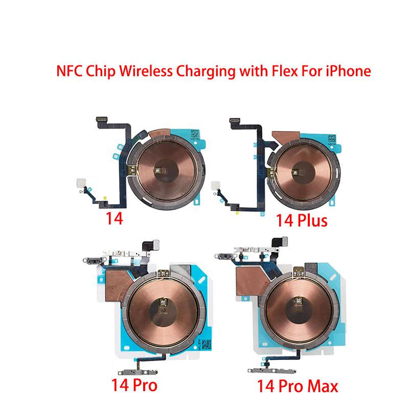 Wireless Charging Chip Coil NFC With Volume Flex For iPhone 11 Pro Max 12 13 14 X XS XR Charger Panel Sticker