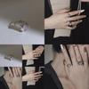 Premium Irregular Open Adjustable Agate Ring For Women In Trendy Ins Aesthetic Style