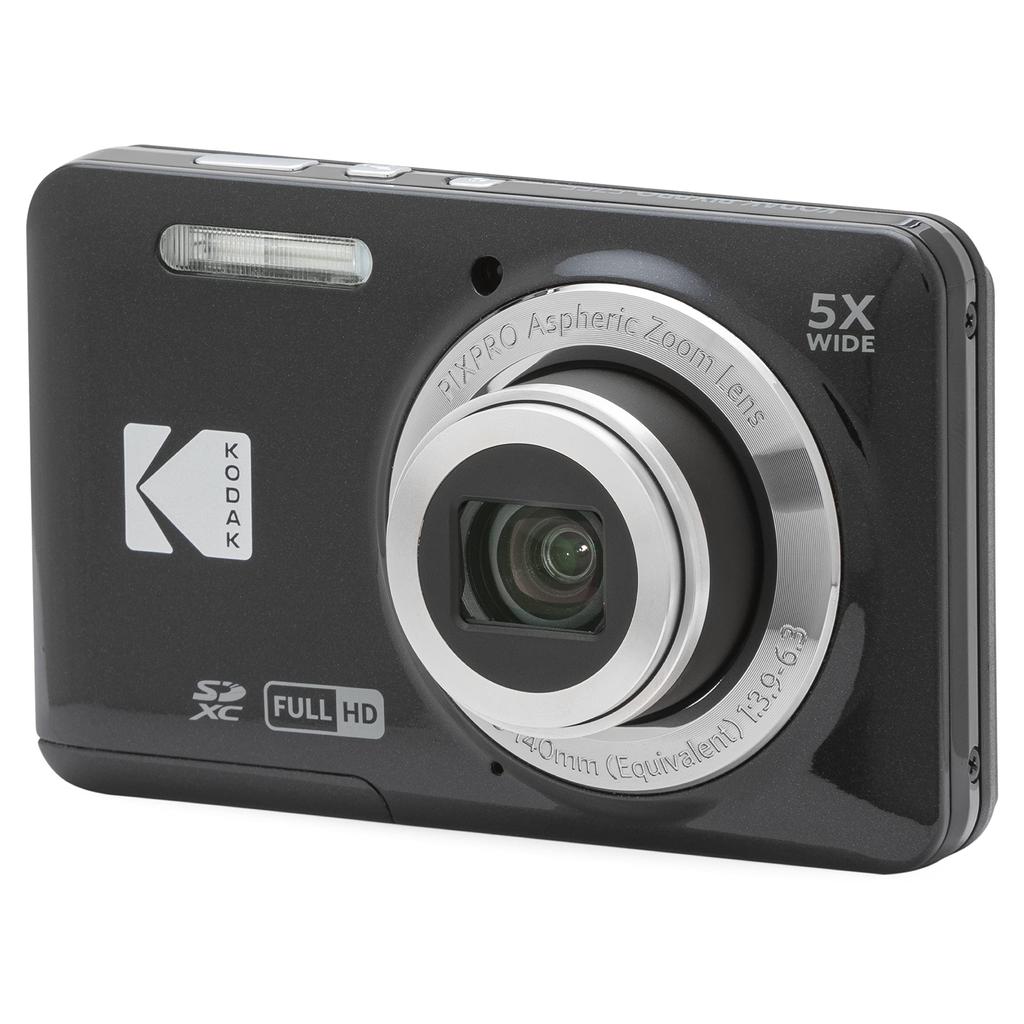 Kodak PIXPRO Easy To Use Zoom 16MP Digital Camera 5x Optical Zoom Wide Angle 28mm Inch LCD Screen FZ55-BK 2.7 (Black)