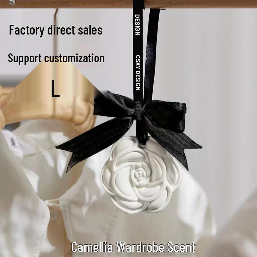 Камелия Гипсовый Аромадиффузор: Подвесное украшение для шкафа и ароматизатор для автомобиля