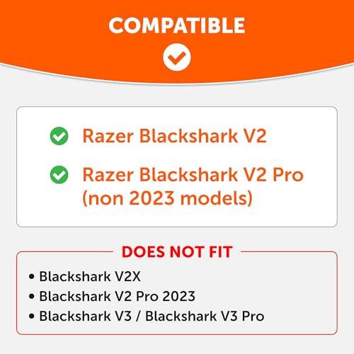 WC Freeze Blackshark - Охлаждающие гелевые амбушюры для Razer Blackshark V2 и V2 Pro 2020-2022 (Несовместимо с моделями 2023 года) от Wicked Cushions - Улучшенный
