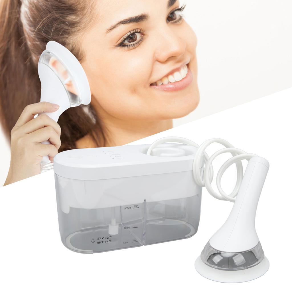 Ear Wax Removal 4 Cleaning Modes Rechargeable Ear Cleaner Tool Automatic Drainage Ear Irrigation Water Cleaner