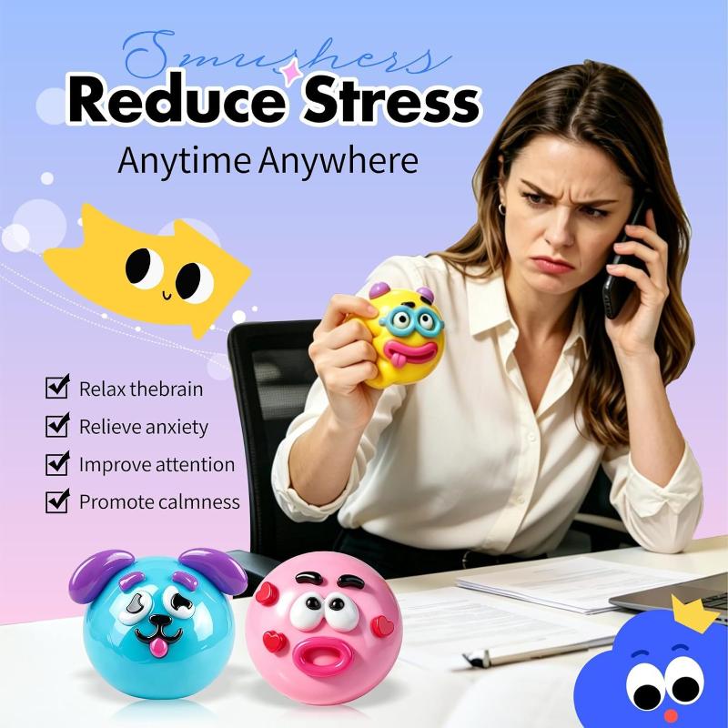 Creative Dog Face Changing Stress Toy for Adults Fun Relaxation & Squeeze