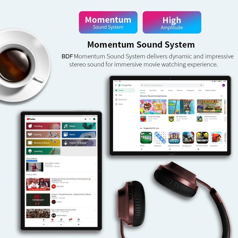 2024 P50 10,1-дюймовый планшетный ПК 8 ГБ + 256 ГБ Android 13 Wi-Fi 4G LTE