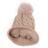 Autumn and winter new wool hat women's knitted hat twist pattern European and American fashion velvet thickened winter warm hat