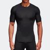 adidas Ask Tec Tee Ss Tight Gym Sports Short Sleeve Black Men's CF7171