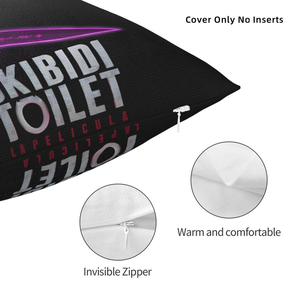 Skibidis Toilets Printed Pillowcases Cushion Cover Pillow Covers Soft And Sweet Home Decorations Square Multi-Size
