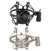 Black/Silver Metal Microphone Shock Mount Shockproof Spider Mic Holder Clip  Live Broadcast