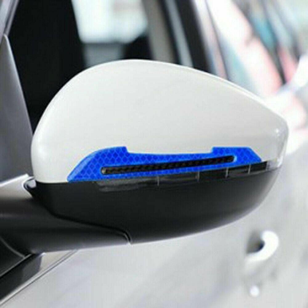 2pcs Anticollision Reflective Stickers Anti-Scratch Night Warning Sticker Rearview Mirror Stickers