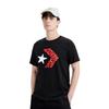 Converse Футболка с втачным рукавом Мужская Черная 10018870-A01