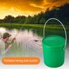 Fishing Bait Bucket with Handle Large Capacity Portable Breathable Earthworm Maggot Worm Lures Container Fishing Tackle