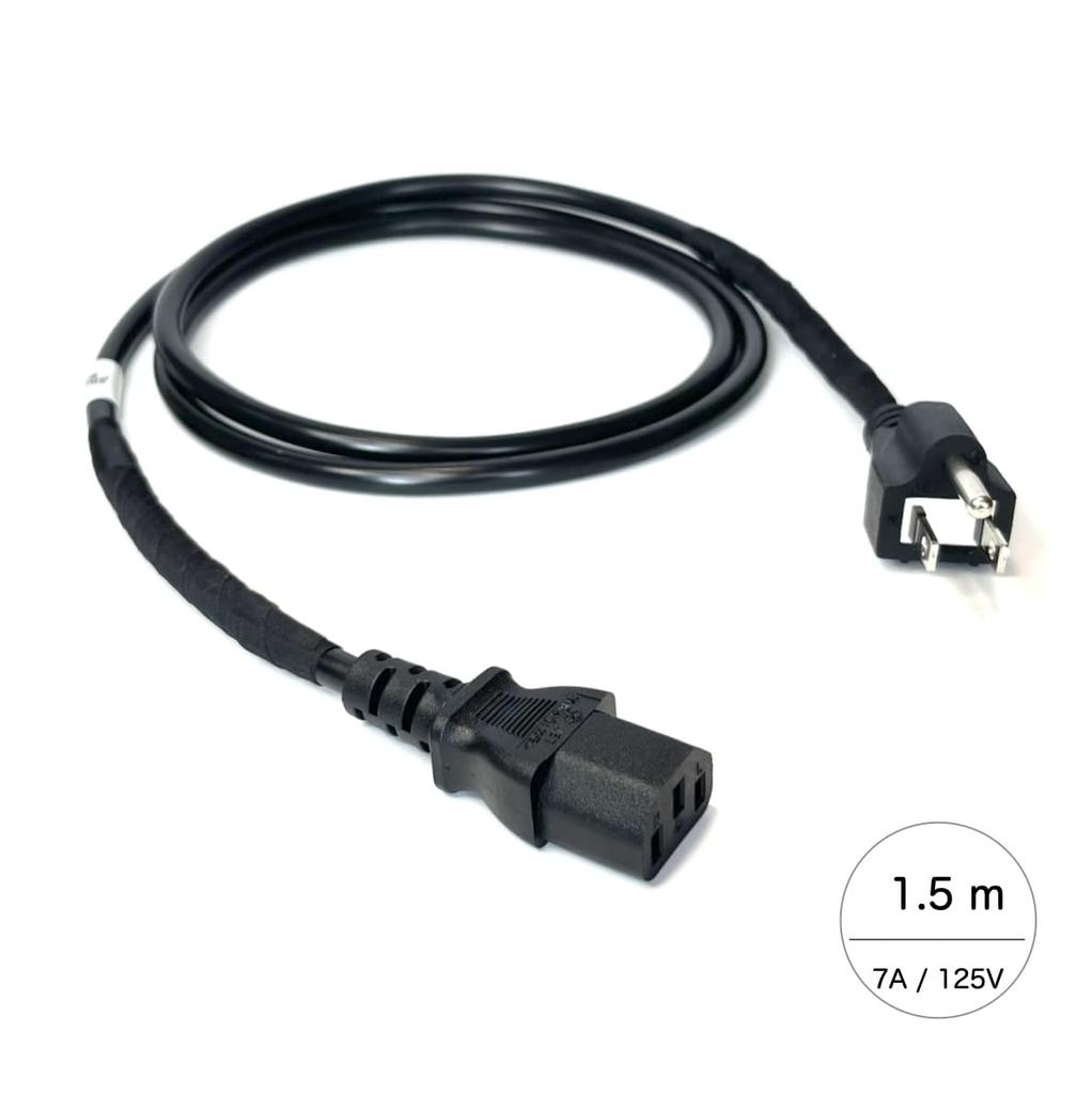 NUDE CABLE Кабель питания 125 В 7 А 3-контактный модель гитары D-TUNE 1,5 м (стандарт (для усилителя)