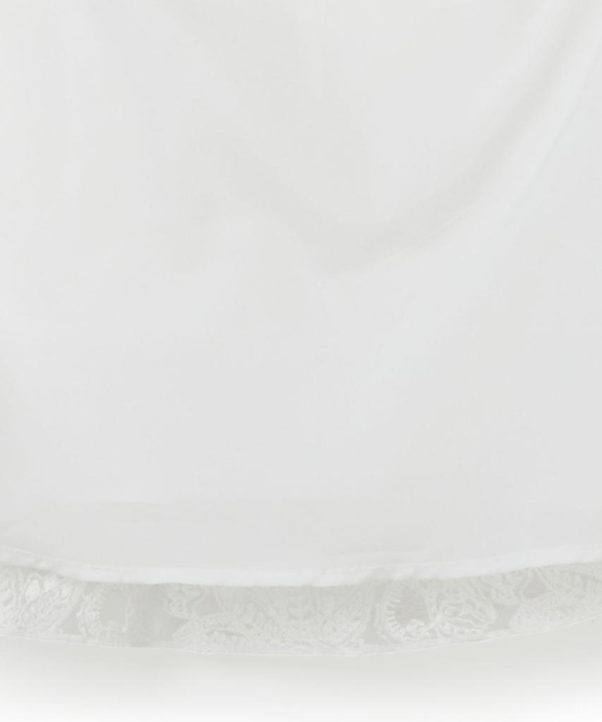 PENFIELD Embroidered Lace Long Tiered Skirt White_Fs2Ws37F