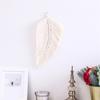 Woven Feather Tapestry Soft Fine Workmanship Cotton Macrame Wall Hanging Feather Boho Chic Woven Leaf for Wall