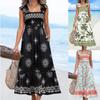 Новое летнее платье с принтом на шее и длинное пляжное платье