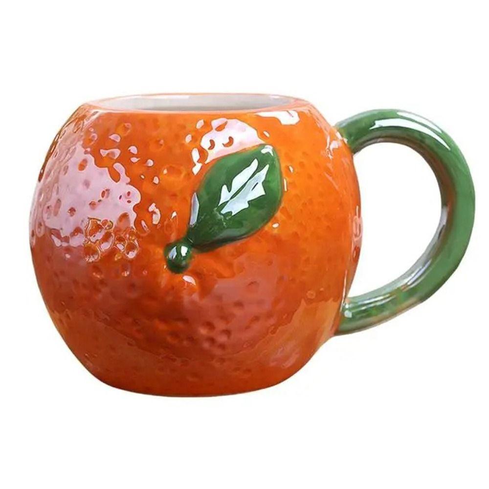 Porcelain Coffee Mug Fruit Shape Milk Container Exquisite 3D Ceramic Cup Home