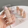 Набор портативных кистей для макияжа 8-в-1, выдвижная кисть для пудры и румян с футляром, ультрамягкие мини-кисти для путешествий, наборы для макияжа для начинающих