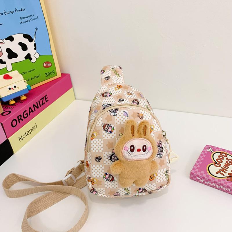 Cute Cartoon Little Girl Breast Bag Popular Bubble Martte Children's Messenger Bags Kindergarten Boy Girl Unisex Change Bag Kid's Holiday Suprise Gift