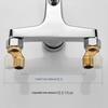 Faucet Zinc Alloy Basin Faucets Chrome Wall Mounted Hot Cold Water Dual Spout Mixer Tap for Bathroom Splitter Bath Shower Basin