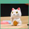 Миниатюрная фигурка кошки для бонсай, декор для сада из ПВХ в мультяшном стиле, для дома и в качестве подарка.