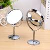 Silver Makeup Mirror Glass Mirror Portable Double Cosmetic Mirror