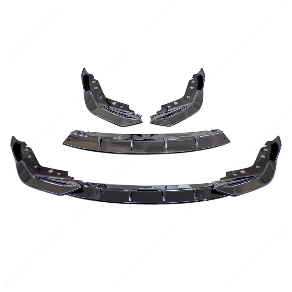 For BMW 3 Series M Sport G20 G21 G28 2019 2020 2021 2022 Front Bumper Spoiler Splitter Lip 3-section Front Shovel Modification