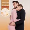 Женский антистатический термобелье средней длины, антибактериальный 7A, с двухсторонним начесом, осенняя одежда для мужчин и женщин