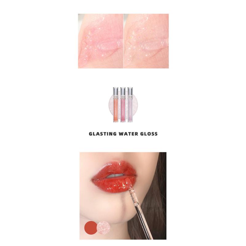 Mirror Water Lip Gloss Lip Glaze Transparent Glass Lip Oil Waterproof Lasting Liquid Lipstick Lipgloss Lipgloss Lips Cosmetics