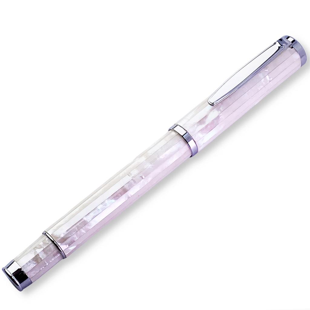 LACHIEVA LUX Natural Handmade Mother of Pearl Ink Luxury Rollerball Pen Gift from the Unisex - Sea,
