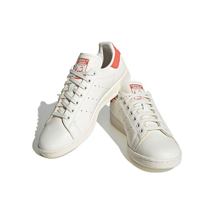 Adidas Stan Smith Primegreen Белые красные кроссовки унисекс Preloved Off-White HQ6816