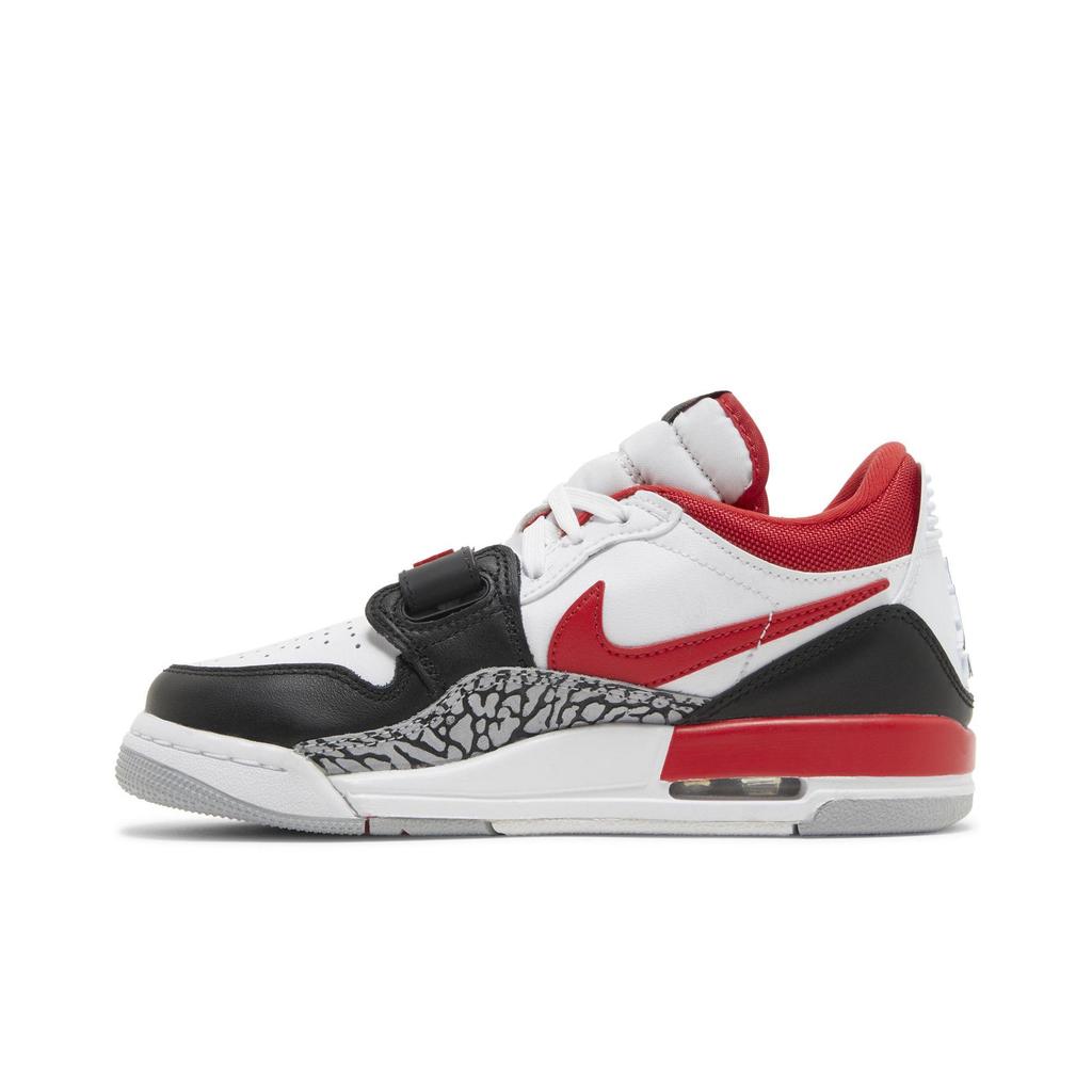 Air Jordan Legacy 312 Low Grade School 'Fire Red' (Unisex) White / Fire Red / Black / Wolf Grey Kids' Basketball Shoes CD9054 160