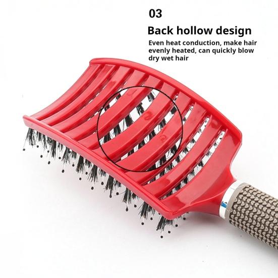2 шт. вентилируемая щетка для волос портативная антистатическая тонкая густая вьющаяся длинная влажная сухая щетка для волос для женщин и девочек массаж кожи головы укладка волос распутывание расческа